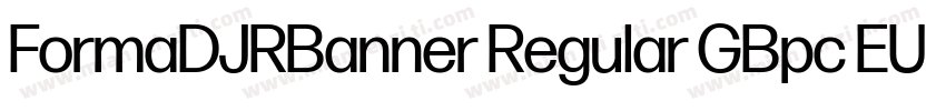 FormaDJRBanner Regular GBpc EUC H字体转换